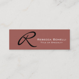 Skinny Redwood Monogram Consultant Visitekaartje