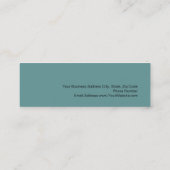 Skinny Rood Blauw Interieur Designer Visitekaartje (Achterkant)