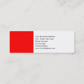 Skinny Rood Grijs Wit Fotografie Visitekaartje (Achterkant)