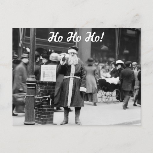 Skinny Santa, begin jaren '00 Feestdagenkaart (Voorkant)