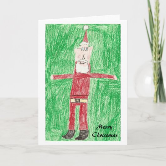 Skinny Santa Feestdagen Kaart (Voorkant)