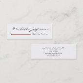 Skinny Script Makeup Artist Visitekaartje (Voorkant / Achterkant)