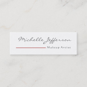 Skinny Script Makeup Artist Visitekaartje
