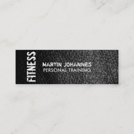 Skinny Size Leather Effect Trainer Visitekaartje