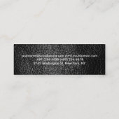 Skinny Size Leather Effect Trainer Visitekaartje (Achterkant)
