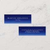 Skinny slim blauw professioneel visitekaartje (Voorkant / Achterkant)