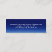 Skinny slim blauw professioneel visitekaartje (Achterkant)