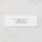 Skinny Slim Cosmetoloog Makeup Artist Consutant Mini Visitekaartje (Achterkant)