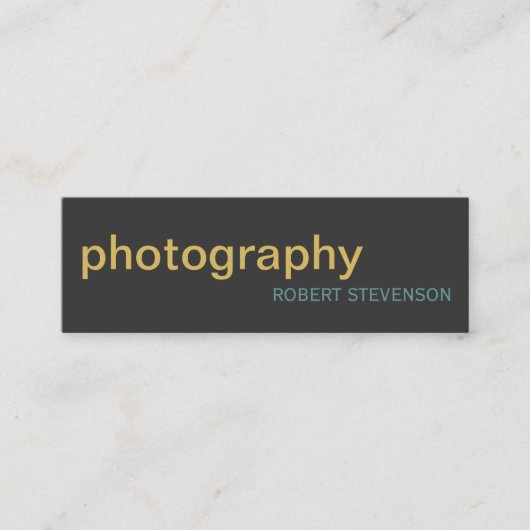Skinny Slim Plain Foto Gray Visitekaartje (Voorkant)