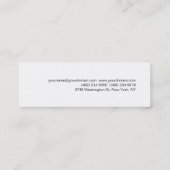 Skinny Slim Stylish Red Black White Visitekaartje (Achterkant)