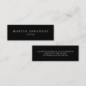 Skinny slim zwart wit professioneel visitekaartje (Voorkant / Achterkant)