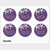 Skinny Starfish bruiloft Ronde Sticker (Vel)