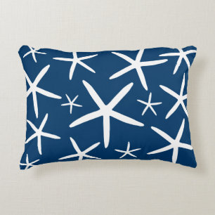 Skinny Starfish   Navy Blue Decoratief Kussen