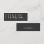 Skinny Stijlvolle Personal Trainer Visitekaartje (Voorkant / Achterkant)