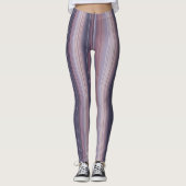 Skinny Stripes, Plum, Mauve, Roos, Blush Pink Leggings (Voorkant)