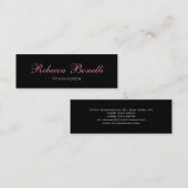 Skinny Style Pink Grey Black Manager Visitekaartje (Voorkant / Achterkant)