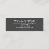 Skinny Trend Grey Black Travel Agent Visitekaartje (Achterkant)