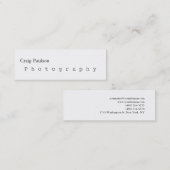 Skinny Trendy Photography White Visitekaartje (Voorkant / Achterkant)
