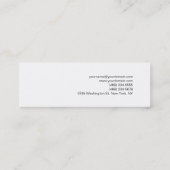 Skinny Trendy Wit Fotografie Visitekaartje (Achterkant)