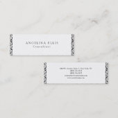 Skinny ventilator zwart-wit Professional Mini Visitekaartje (Voorkant / Achterkant)