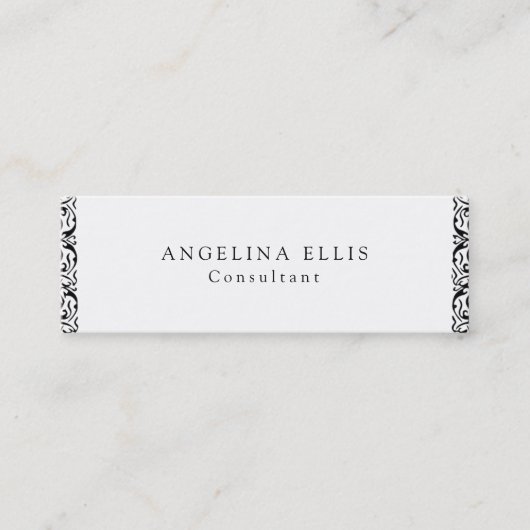 Skinny ventilator zwart-wit Professional Mini Visitekaartje (Voorkant)