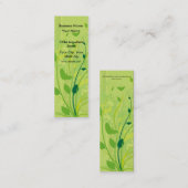 Skinny Visitekaartje Green Butterfly Floral (Voorkant / Achterkant)