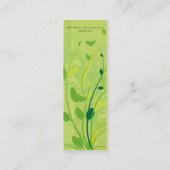 Skinny Visitekaartje Green Butterfly Floral (Achterkant)