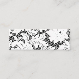 Skinny-visitekaartje voor zwart en wit mini visitekaartje