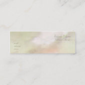 Skinny Warm Pastel Olive Peach Cloud Visitekaartje (Achterkant)