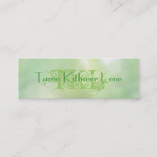 Skinny Warm Pastels Limoen & Lemon Cloud Kaarten Mini Visitekaartje