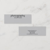 Skinny Zwart Grijs Fotografie Visitekaartje (Voorkant / Achterkant)