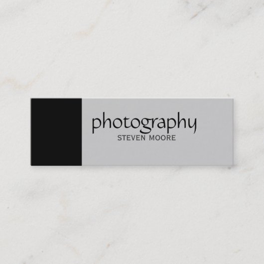 Skinny Zwart Grijs Fotografie Visitekaartje (Voorkant)