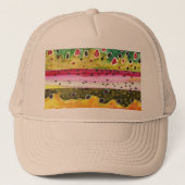 Skins van drie prachtige forel trucker pet (Voorkant)