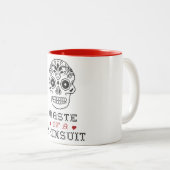 skinsuit tweekleurige koffiemok (Voorkant rechts)