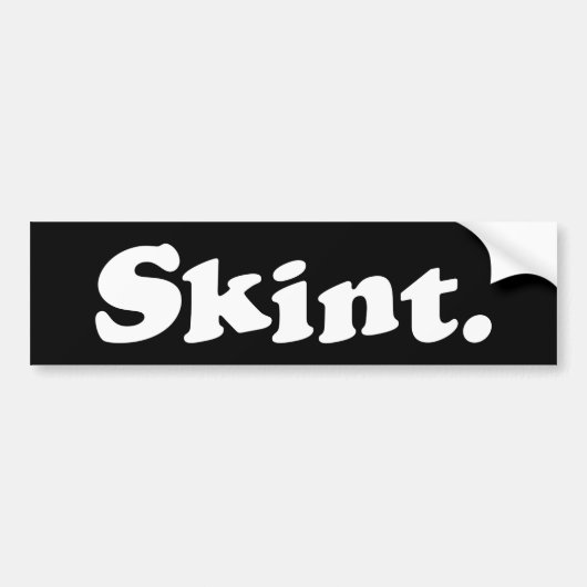 Skint. Bumpersticker (Voorkant)