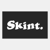 Skint. Rechthoekige Sticker (Voorkant)