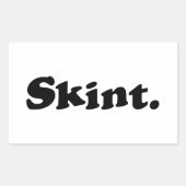 Skint. Rechthoekige Sticker (Voorkant)