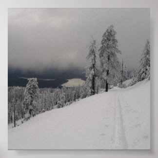 Skintrack bij foto-uitbreiding van het Hull Mounta Poster