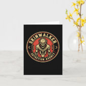 Skinwalker Detection Agency Funny Cryptid Skinwalk Kaart (Gele Bloem)