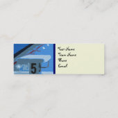 SKINY PROFILE-KAART VAN SWIMMER MINI VISITEKAARTJE (Achterkant)