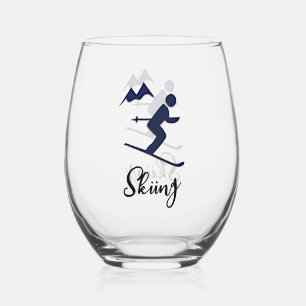 Skiontwerp Stemless wijnglas Zonder Voet