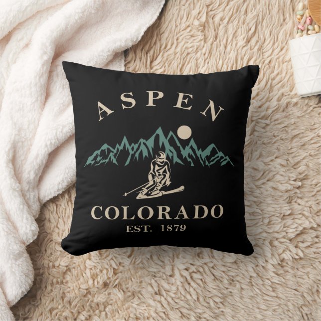 Skioord Aspen Colorado  Kussen (Deken)