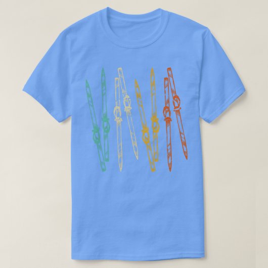  skioutfit retro ski t-shirt (Design voorkant)