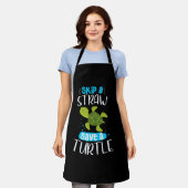 Skip a Straw Save A Turtle Rescue Zee Turtl Schort (Gedragen)