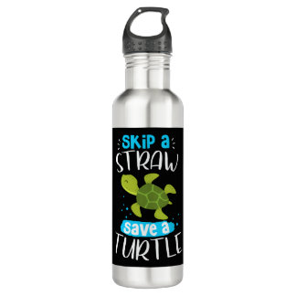 Skip a Straw Save A Turtle Rescue Zee Turtl Waterfles