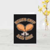 Skip Leg Day - Thanksgiving Drumstick Gym Hu Kaart (Gele Bloem)