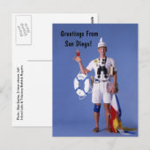 Skip Sayles™_Greetings van het briefkaart van San  (Voorkant / Achterkant)