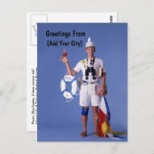 Skip Sayles™_humoristische groeten uit briefkaart (Voorkant / Achterkant)