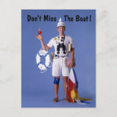Skip Sayles™_Miss The Boat niet! briefkaart (Voorkant)