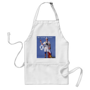 Skip Sayles™_My Kapitein Koks! chef apron Standaard Schort